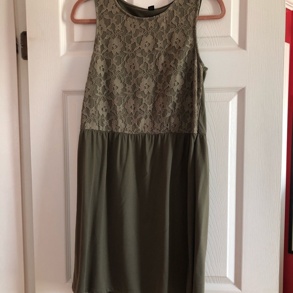 olive green dress